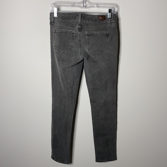 PAIGE Peg Skinny Distressed Grey Wash Denim Jeans - Picture 4 of 7